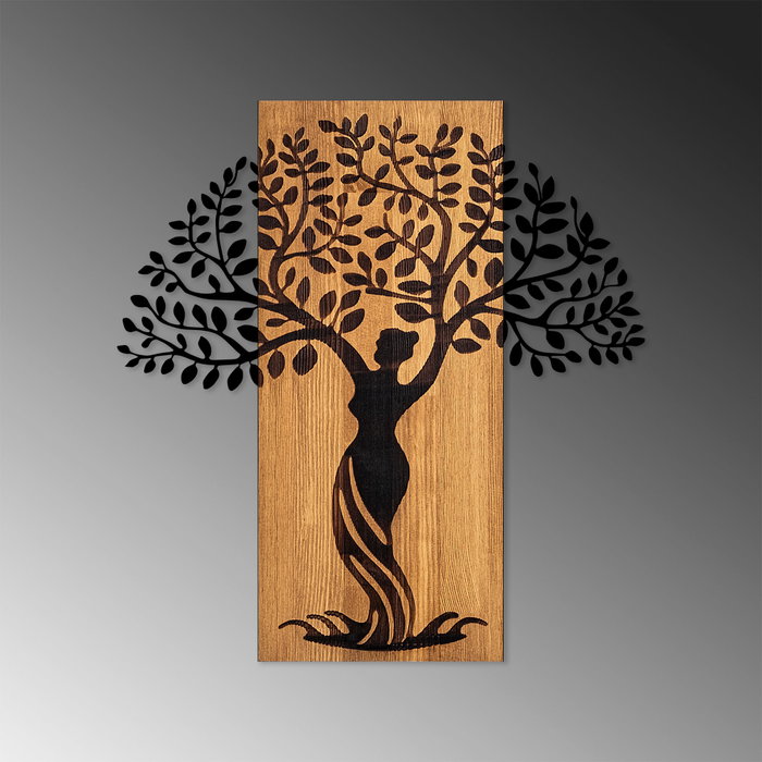 Wallity Woman Tree 3 en Nogal y Negro